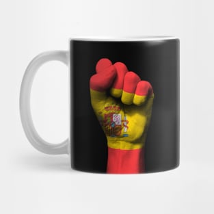 Flag of Spain on a Raised Clenched Fist Mug